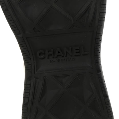Chanel Velvet Calfskin Mixed Fibers CC Sneakers 38 Ivory Black 13 of 18