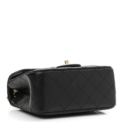 Chanel Lambskin Quilted Enamel Mini Pearl Crush Flap Black 4 of 10
