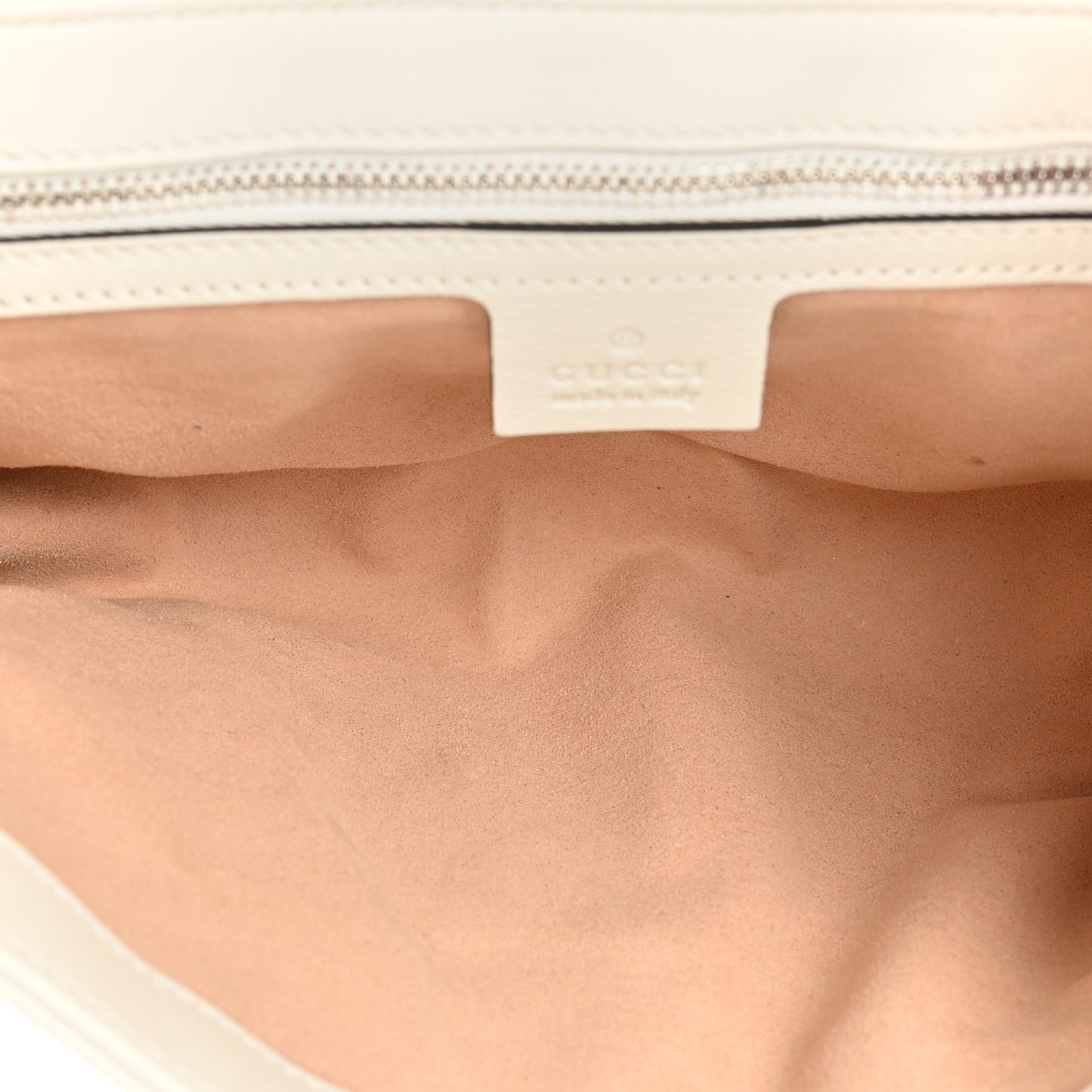 Vintage Effect Calfskin Matelasse Diagonal Small Torchon GG Marmont Shoulder Bag Blue Agata Mystic White