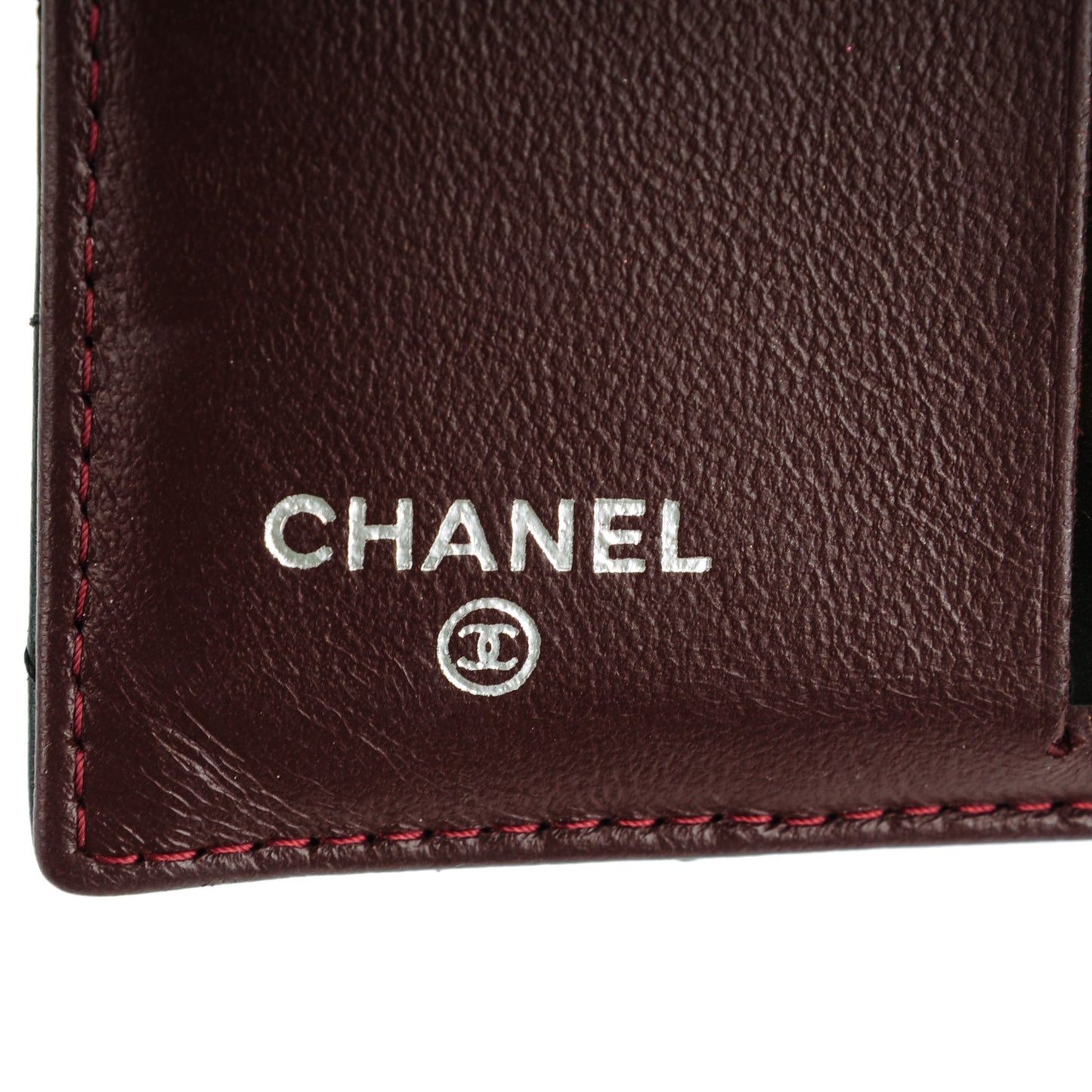 Lambskin Quilted Compact French Flap Wallet Black