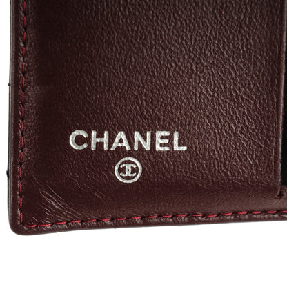 Chanel Lambskin Quilted Compact French Flap Wallet Black 7 of 9