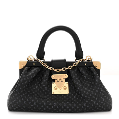 Louis Vuitton Calfskin Nanogram Embossed Clutch Black 1 of 9