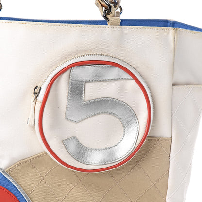 Chanel Canvas Quilted N°5 Shopping Tote Beige 11 of 11