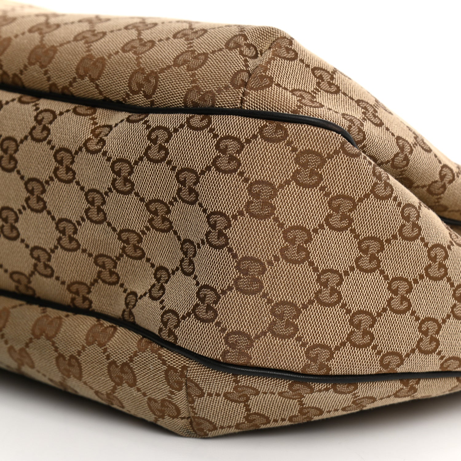 Gucci Monogram Large New Ladies Web Hobo Dark Brown 19 of 20