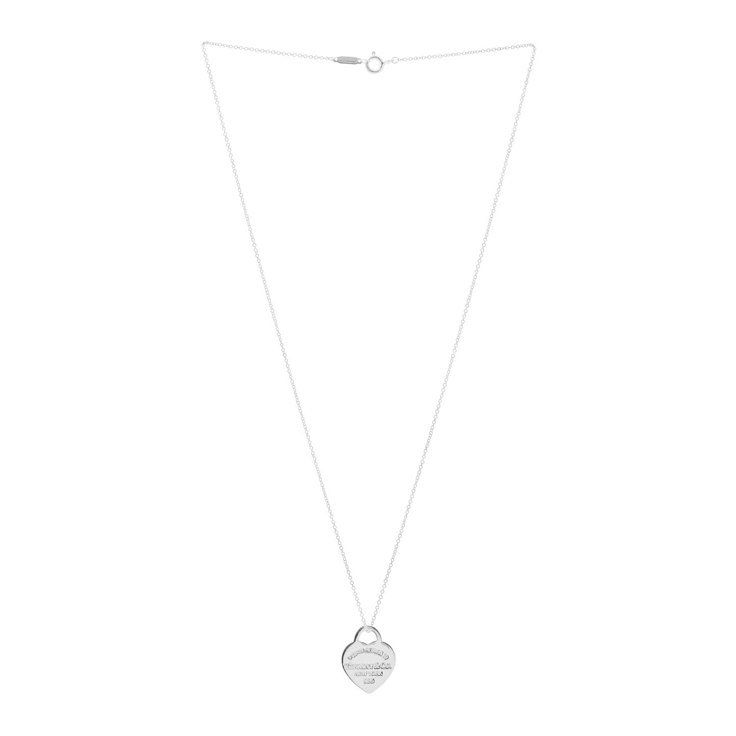 Sterling Silver Small Return to Tiffany Heart Pendant Necklace