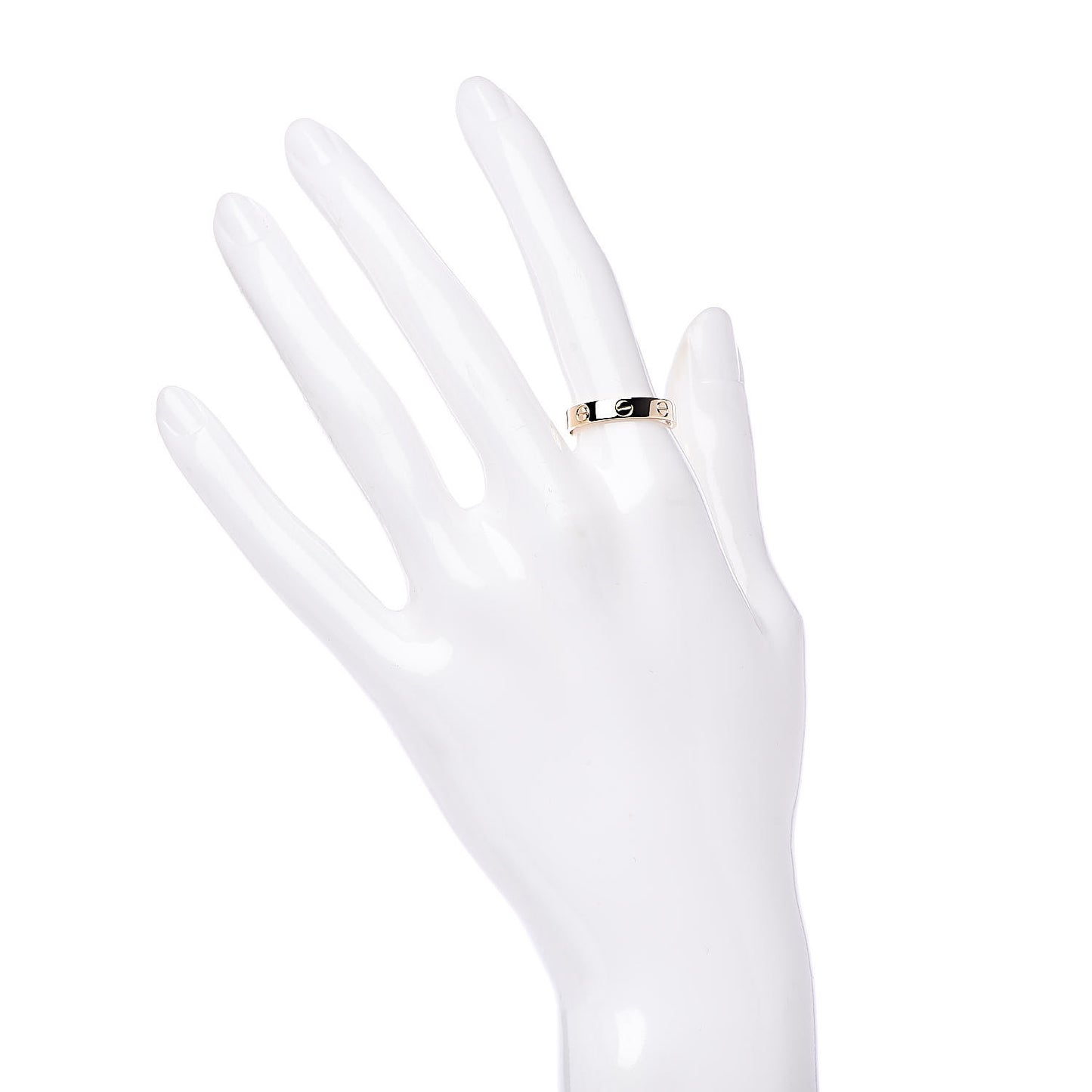 18K Yellow Gold 3.5mm LOVE Wedding Band Ring 54 6.75