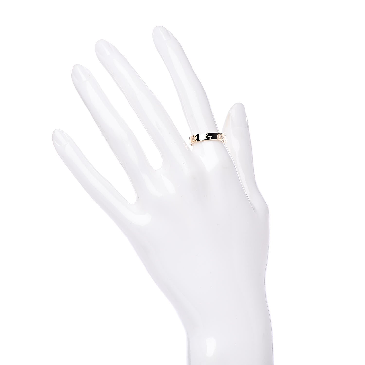 Cartier 18K Yellow Gold 3.5mm LOVE Wedding Band Ring 54 6.75 2 of 4