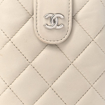 Chanel Lambskin Quilted Phone Case Grey 7 of 13