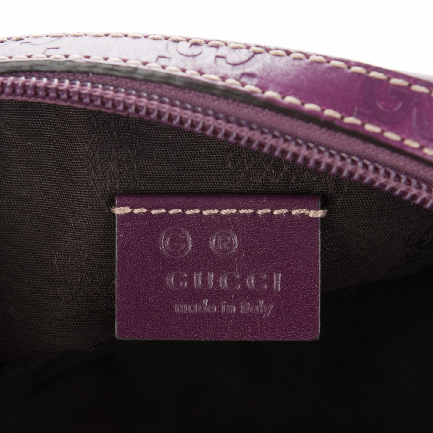 Guccissima GG Cosmetic Case Purple