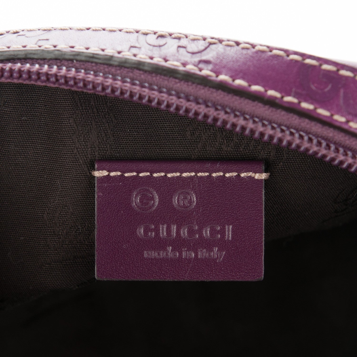 Gucci Guccissima GG Cosmetic Case Purple 6 of 7