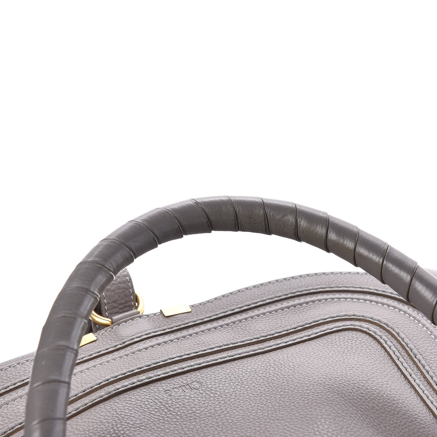 Calfskin Large Marcie Satchel Cashmere Grey