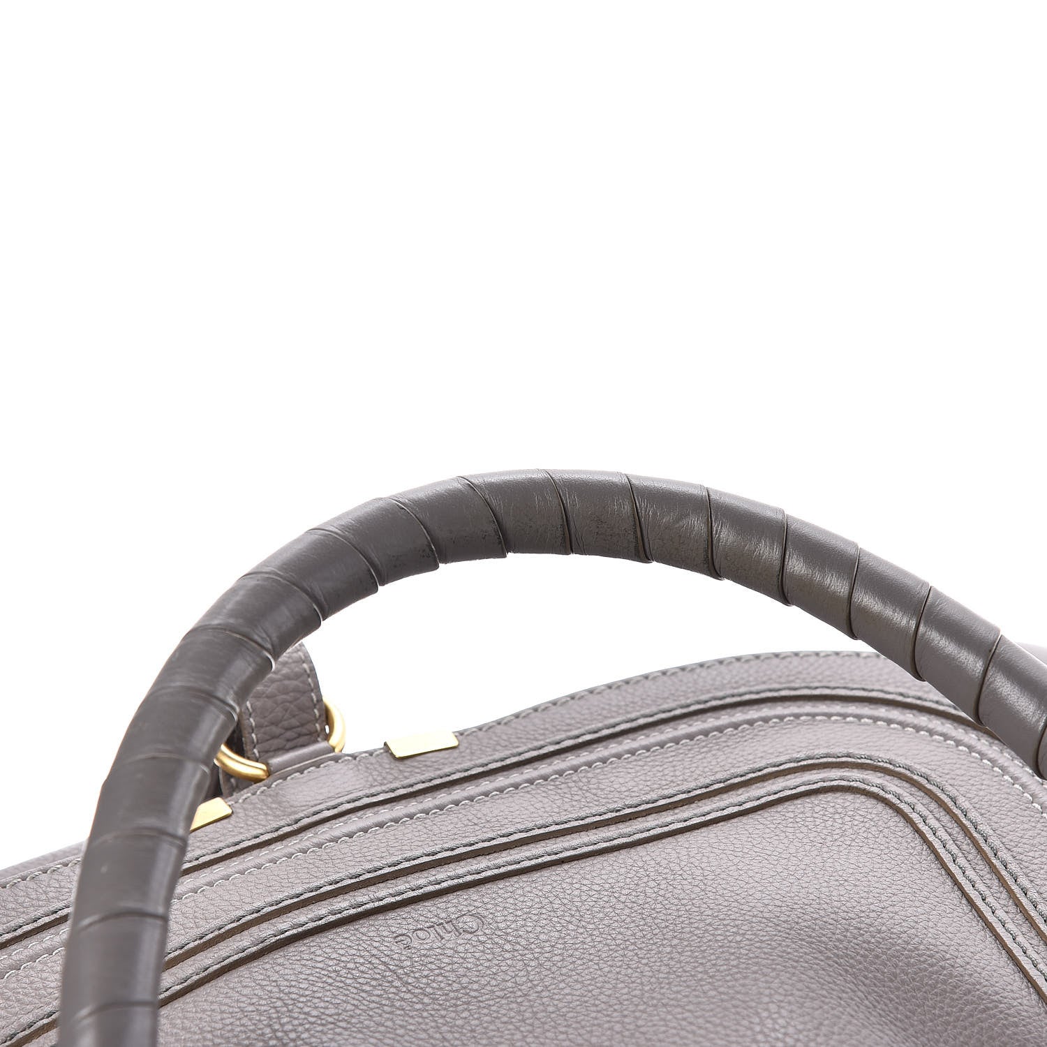 Chloe Calfskin Large Marcie Satchel Cashmere Grey 13 of 16