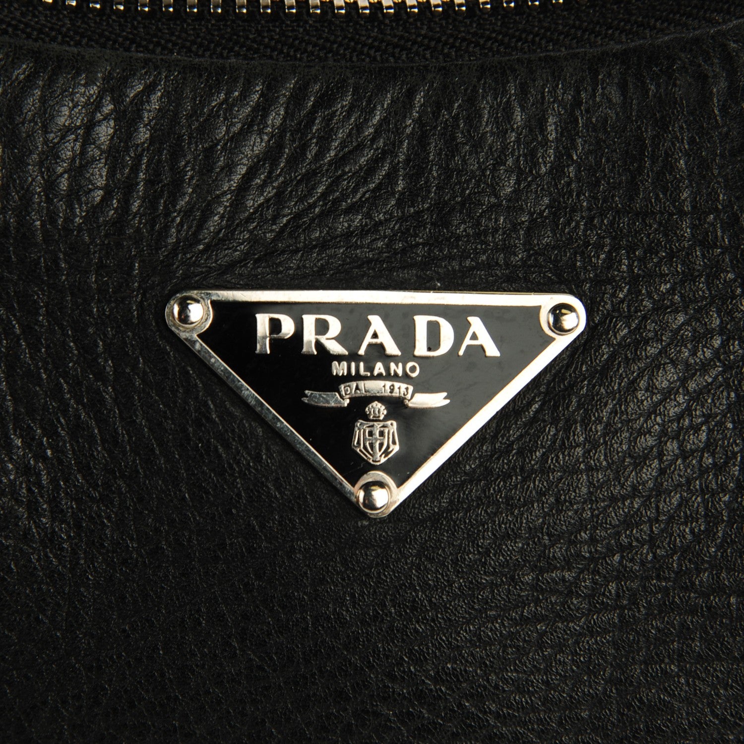 Prada Vitello Daino Box Shoulder Bag Nero Black 5 of 7