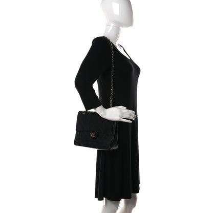 Chanel Lambskin Quilted Medium Double Flap Black 2 of 20