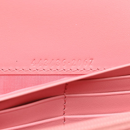 Gucci Calfskin Matelasse GG Marmont Continental Wallet Wild Rose 6 of 8