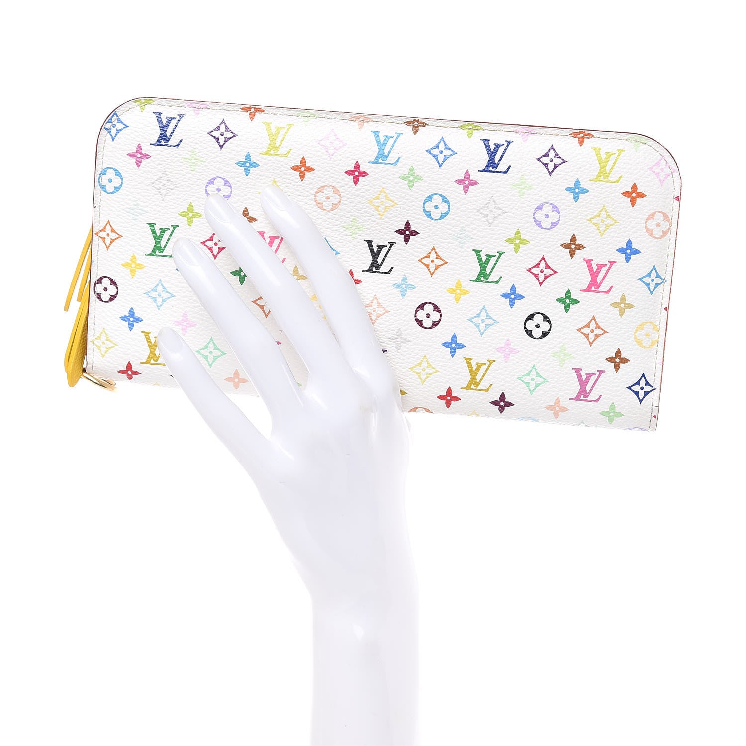 Louis Vuitton Monogram Multicolor Insolite Wallet White Citron 2 of 12