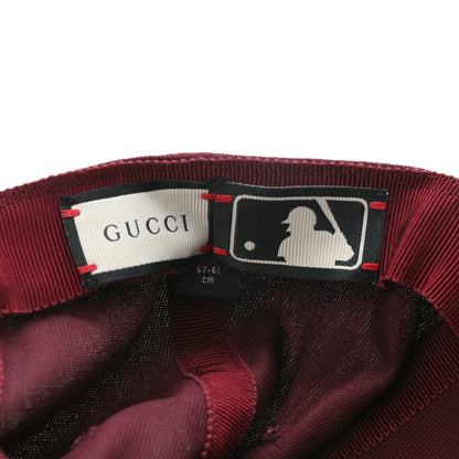 Gucci X MLB Cotton NY Yankees Baseball Hat 57-61 Lacquer 9 of 9