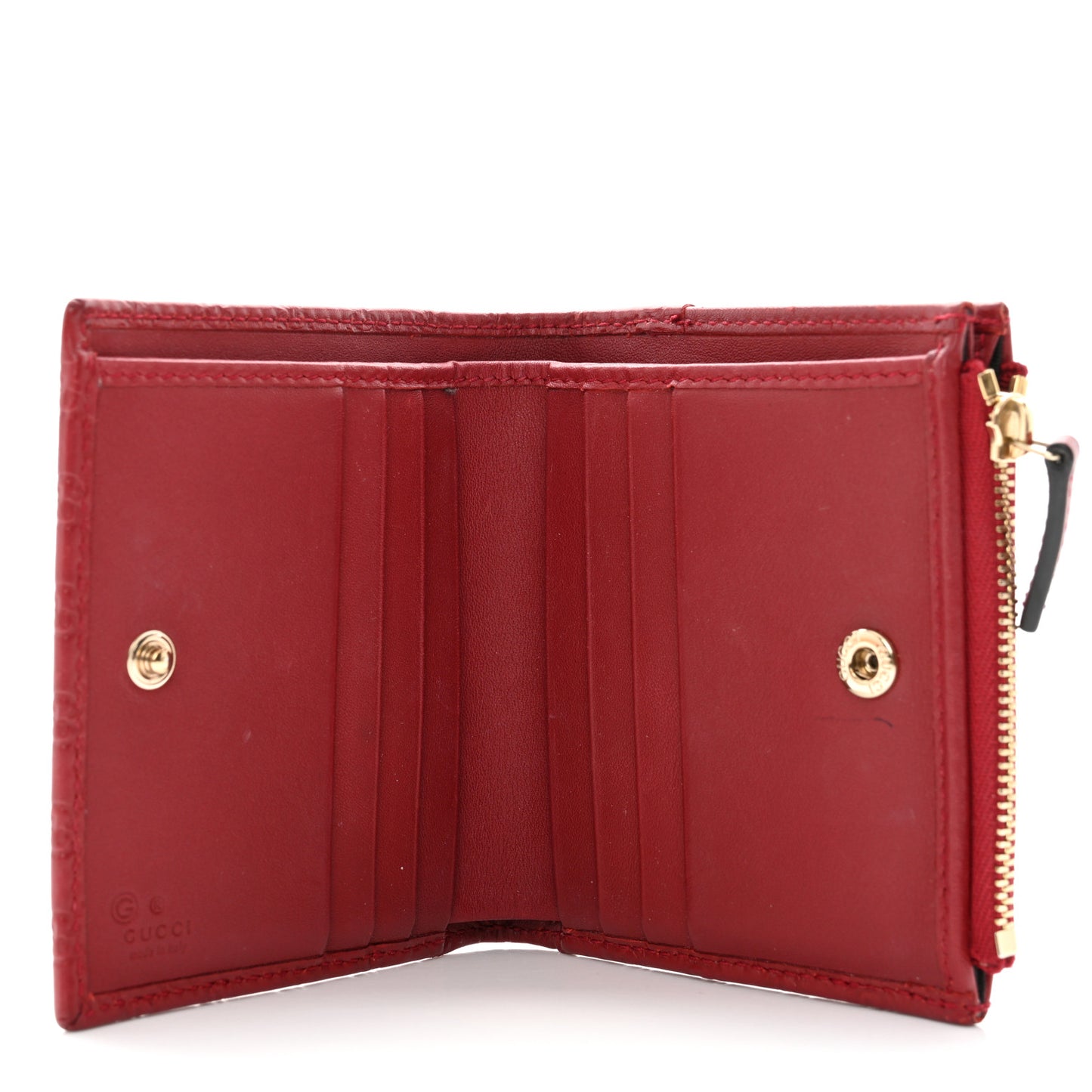 Microguccissima Bi-Fold Wallet Red