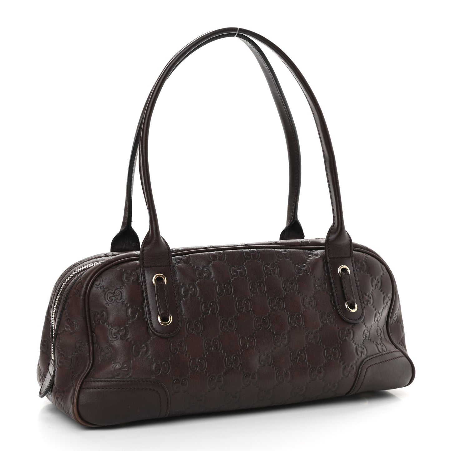 Guccissima Small Princy Satchel Brown