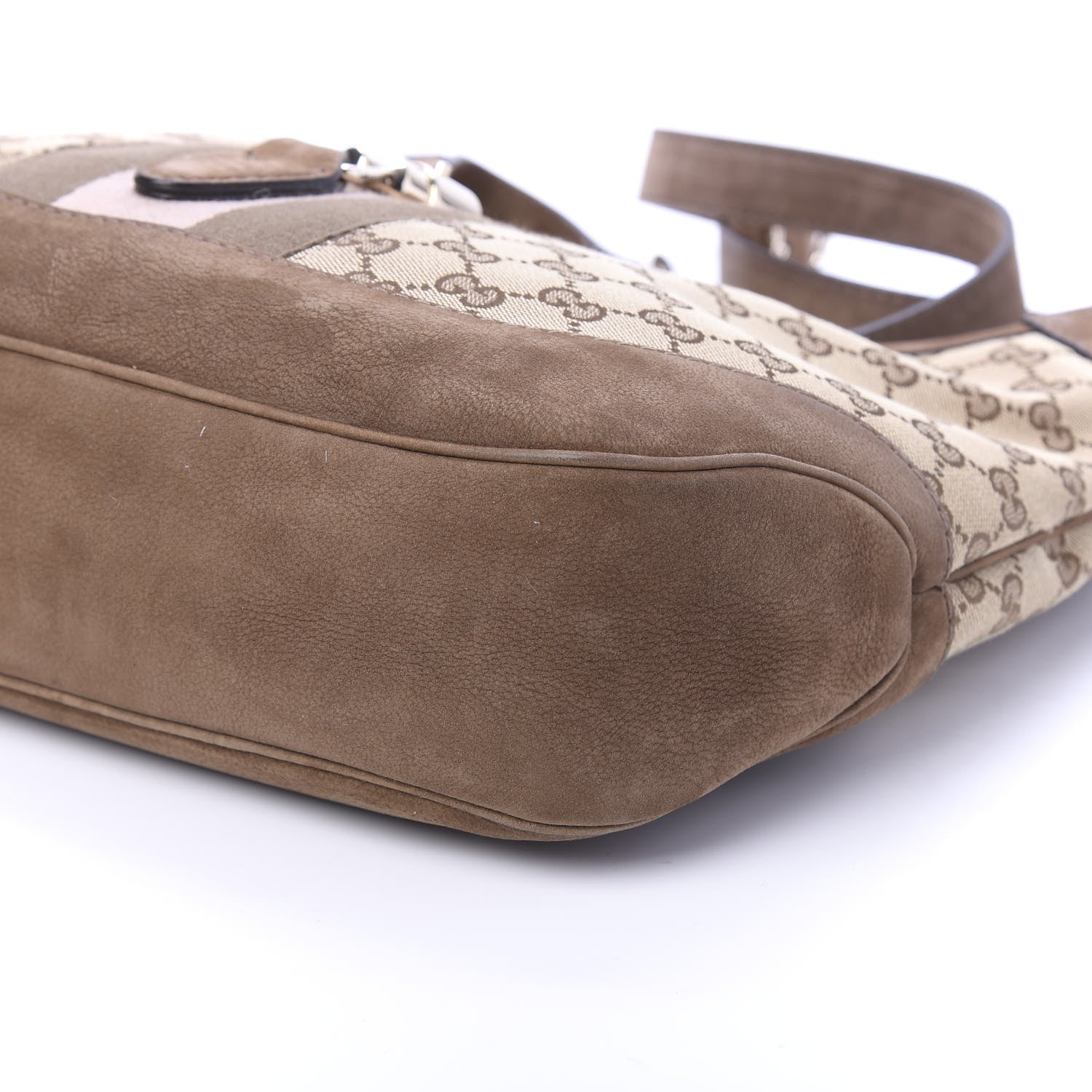 Gucci Monogram Web Medium Jackie O Hobo Brown 7 of 10