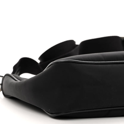 Prada Re-Nylon Saffiano Pocket Zippered Shoulder Bag Black 7 of 9