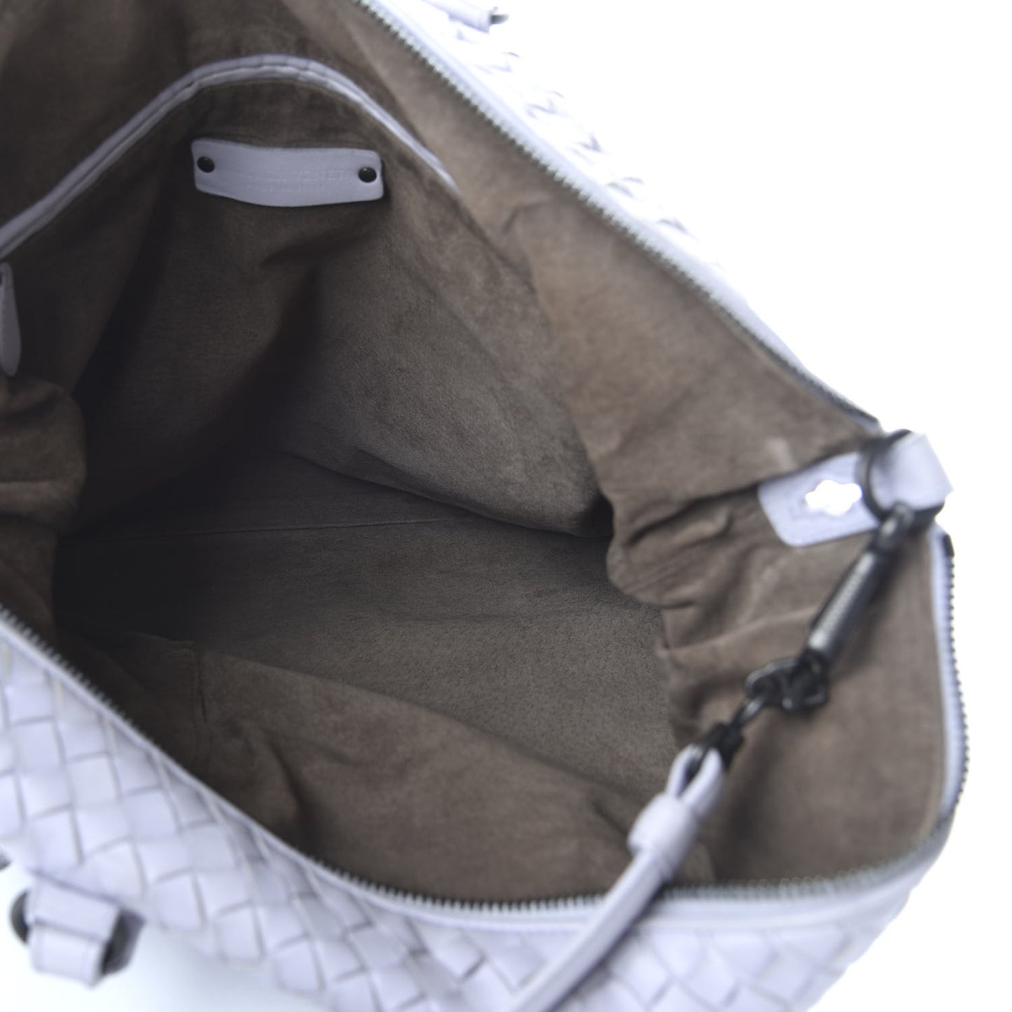 Nappa Intrecciato Medium Convertible Tote Oyster Lilac