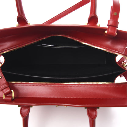 Saint Laurent Grain De Poudre Medium Uptown Tote Rouge Eros 6 of 10
