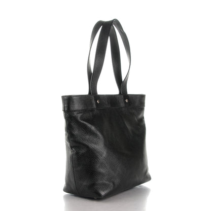 Chanel Goatskin Perforated Small CC Tote Black 3 of 9