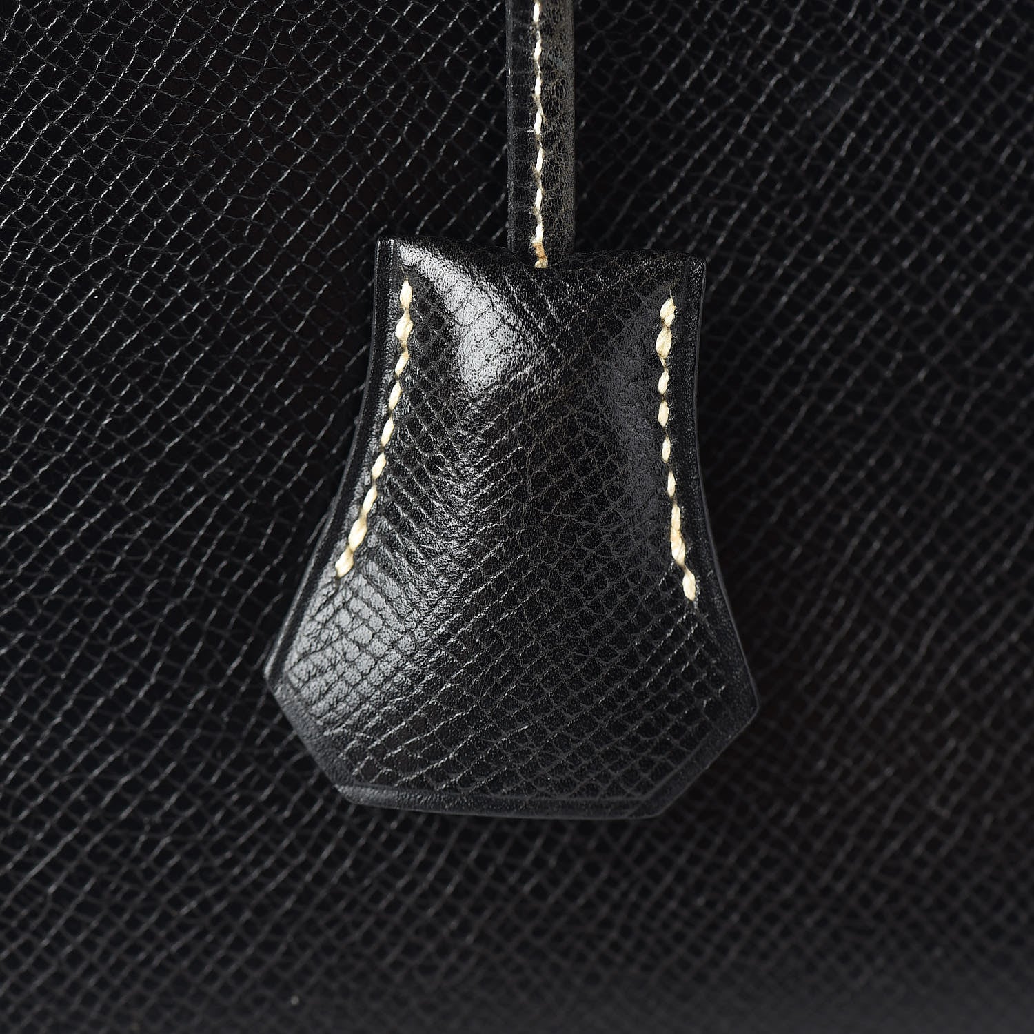 Hermes Veau Grain Lisse Kelly Sellier 32 Black 28 of 33
