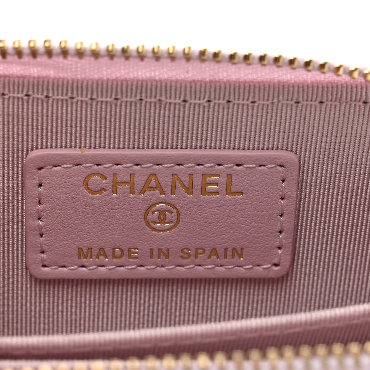 Chanel Caviar Quilted Zip Coin Purse Light Pink 6 of 8