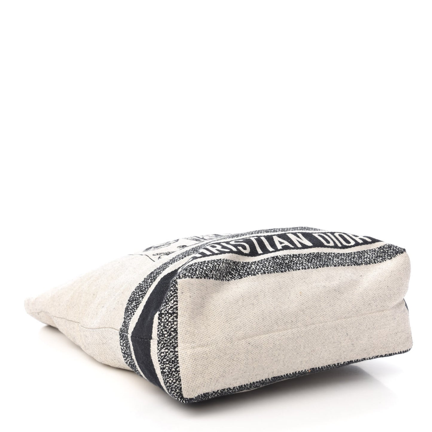 Canvas Print Cruise Tote Ivory Black