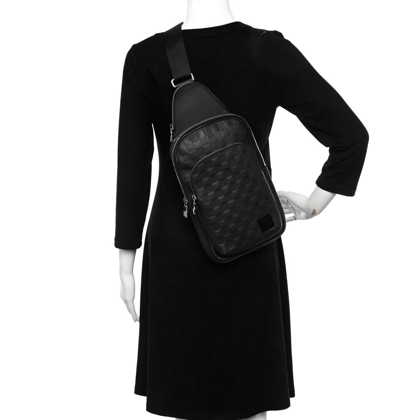 Damier Infini Avenue Sling Bag NM Onyx