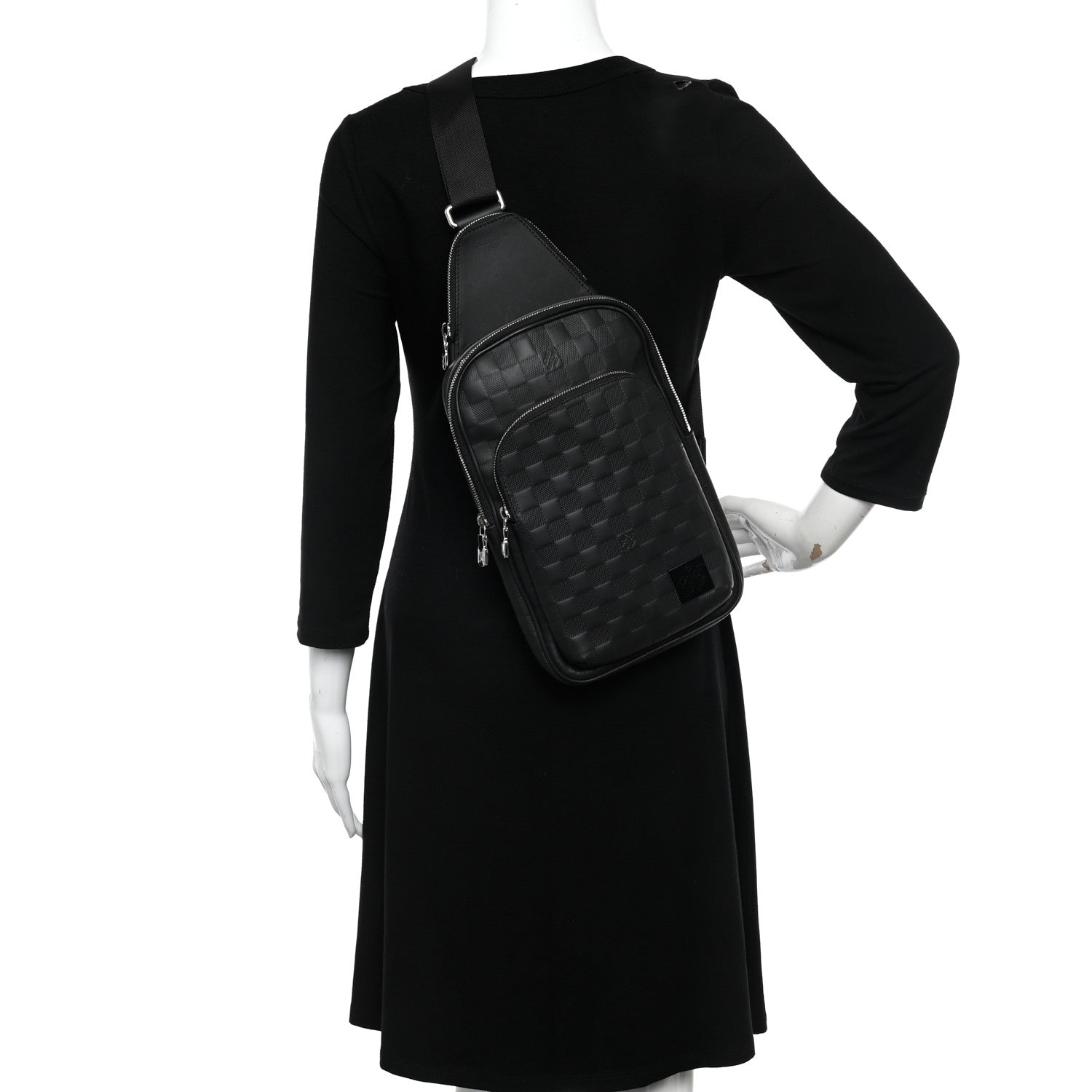 Louis Vuitton Damier Infini Avenue Sling Bag NM Onyx 2 of 10