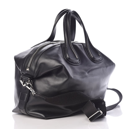 Givenchy Waxed Calfskin Medium Nightingale Logo Strap Black 3 of 11
