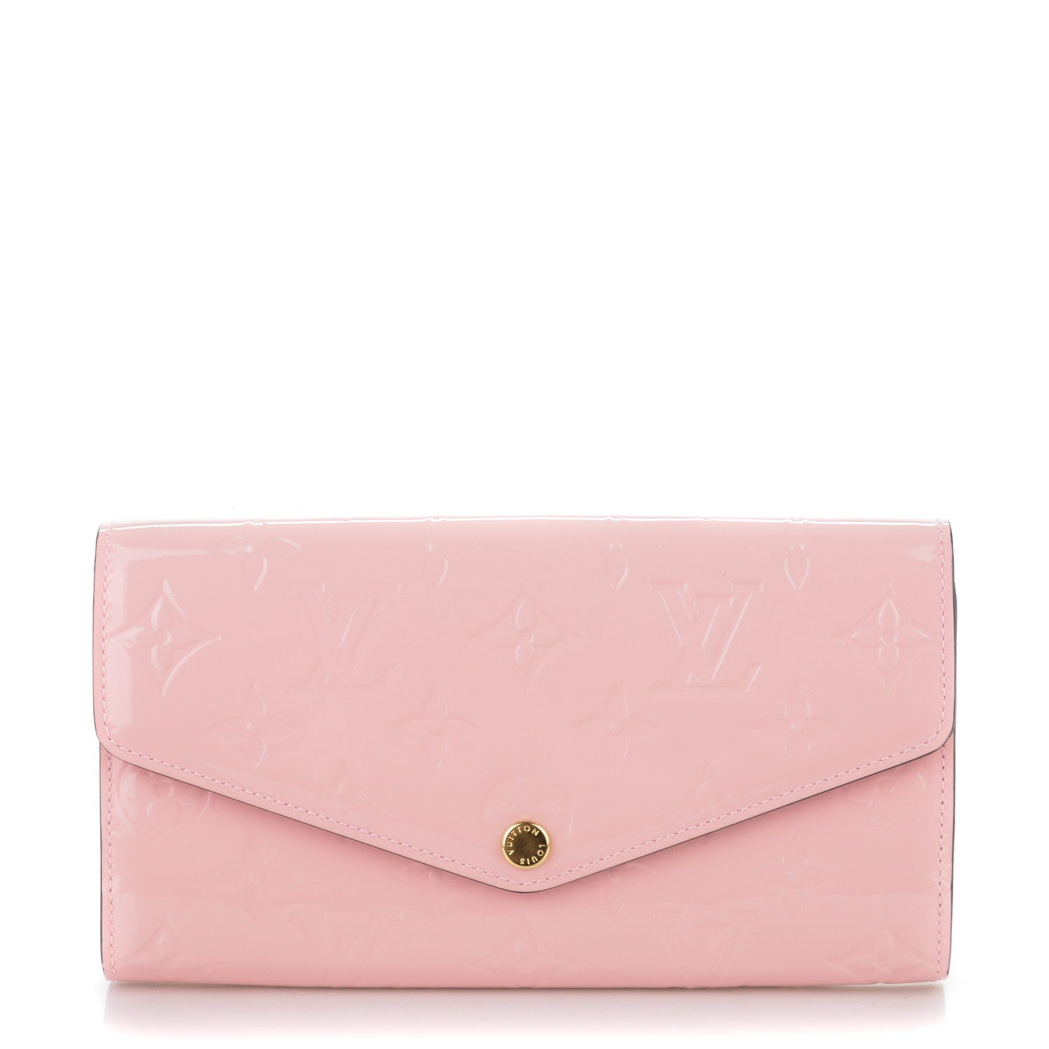 Louis Vuitton Vernis Sarah Wallet NM Rose Ballerine 1 of 7