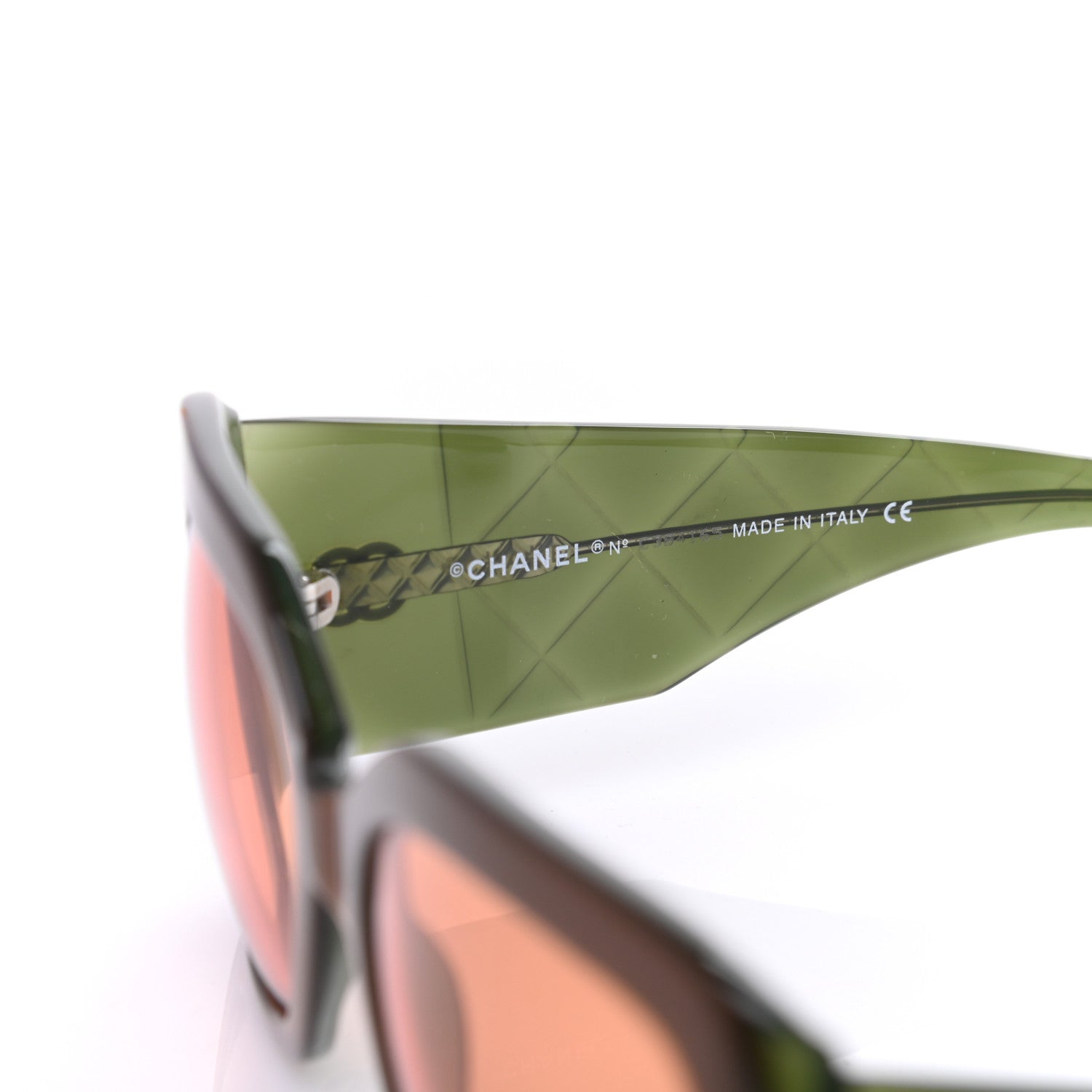Chanel Acetate Quilted Sunglasses 5019 Green 5 of 8