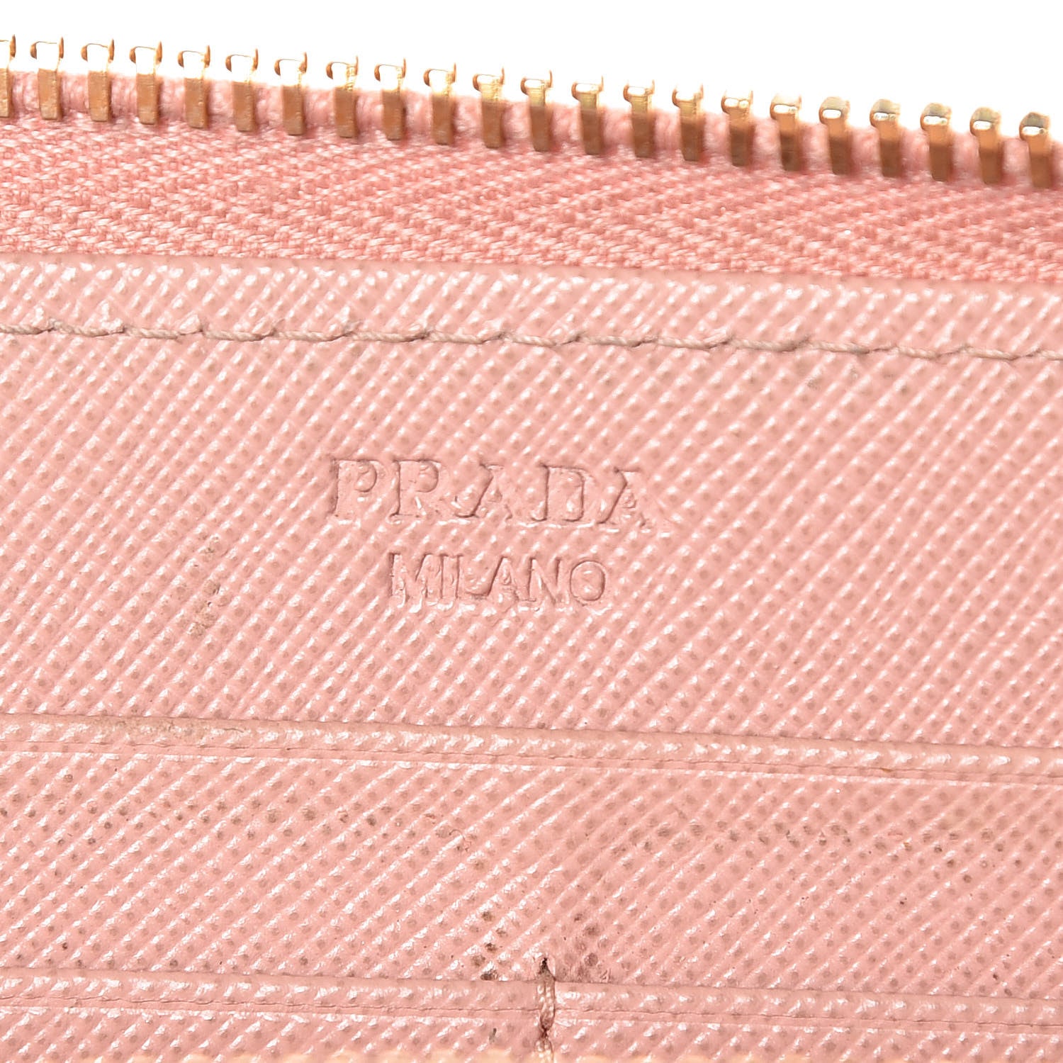Prada Saffiano Fiocco Bow Zip Around Wallet Orchidea 6 of 24