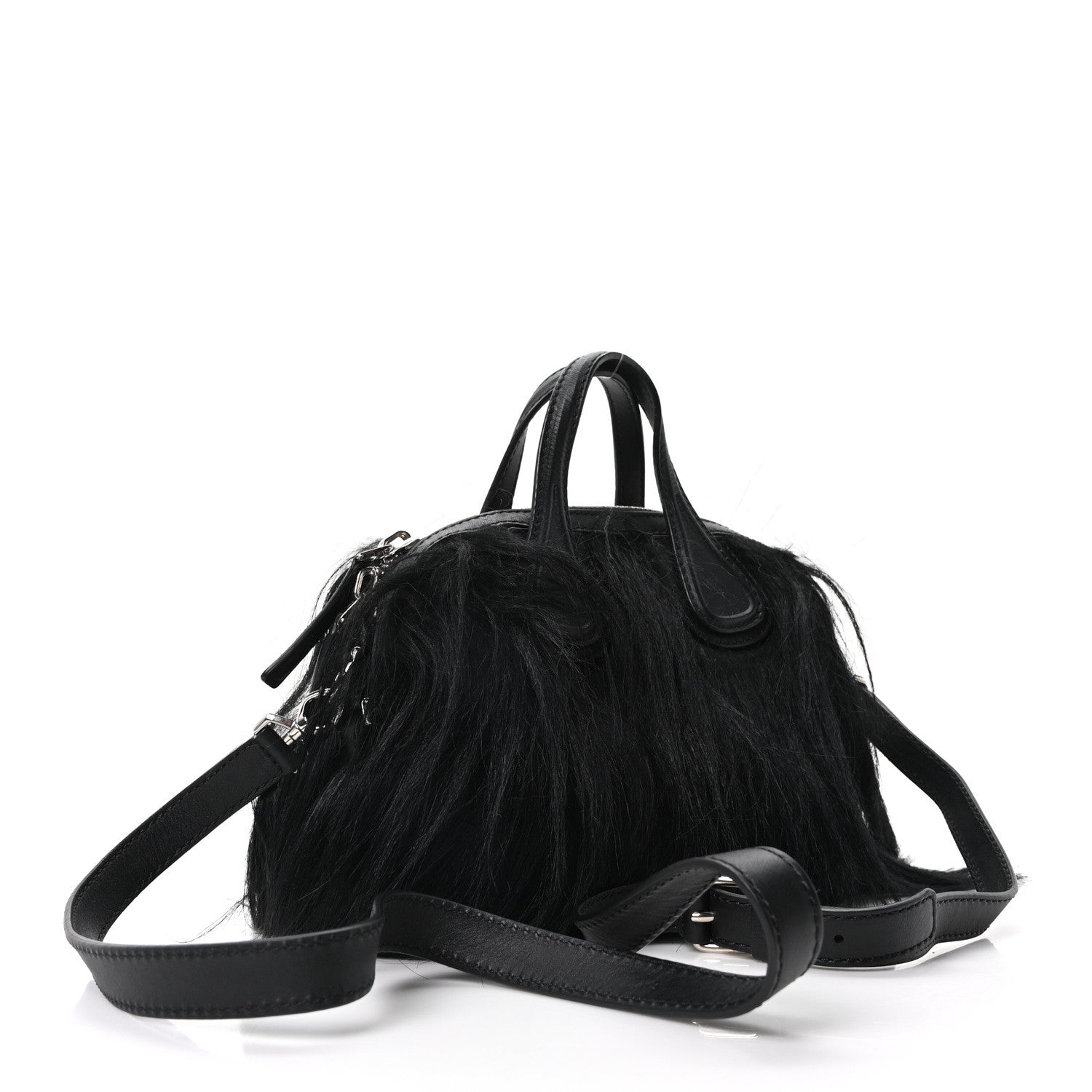 Givenchy Goat Hair Print Micro Nightingale Black 4 of 19
