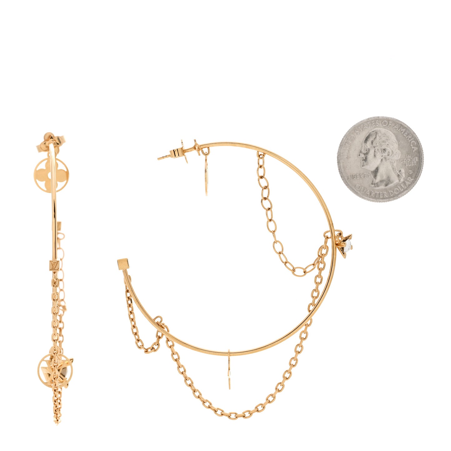 Roman Holidays Hoop Earrings Gold