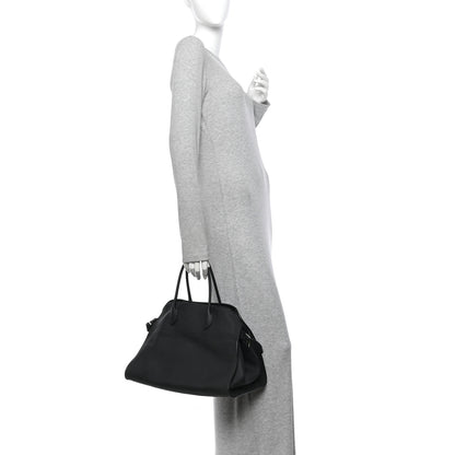 The Row Matte Grained Calfskin Soft Margaux 15 Black 2 of 9