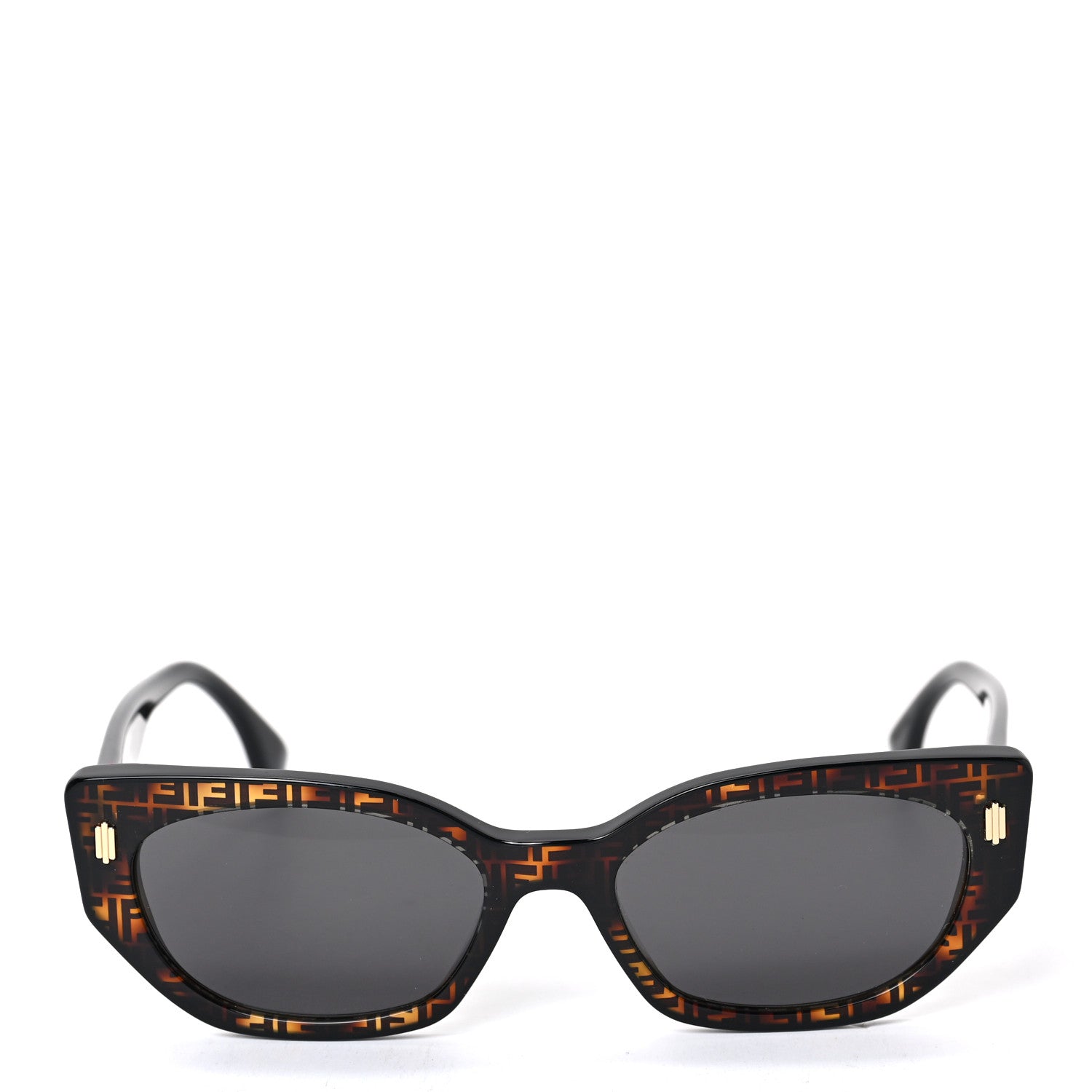 Fendi Acetate Fendi Bold Sunglasses FE40018I Havana Black 2 of 6