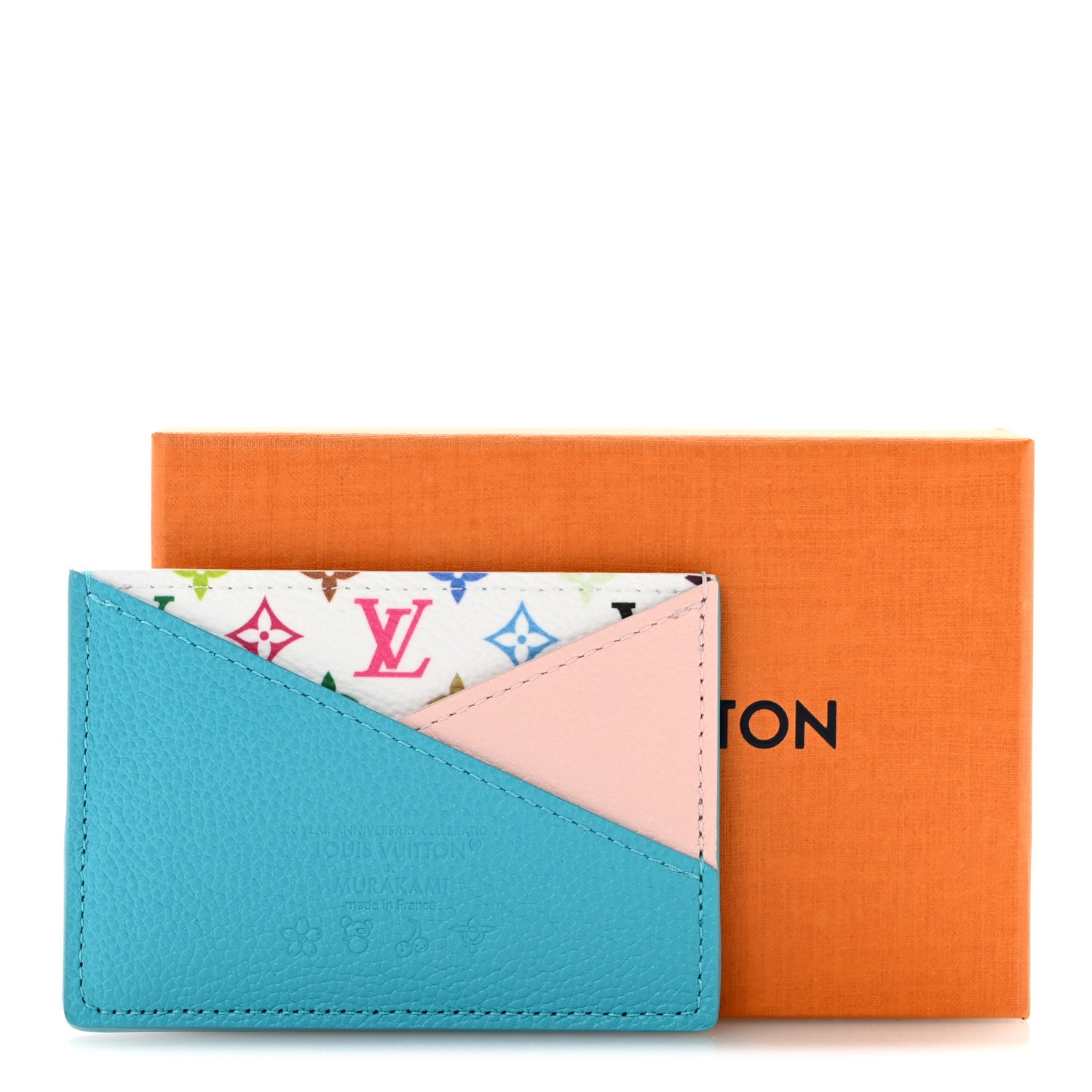 Louis Vuitton LV X TM Monogram Multicolor Criss-Cross Card Holder Kabira Blue Rose 8 of 8