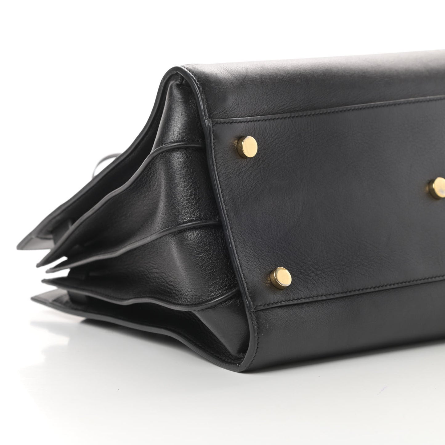 Calfskin Small Sac De Jour Black
