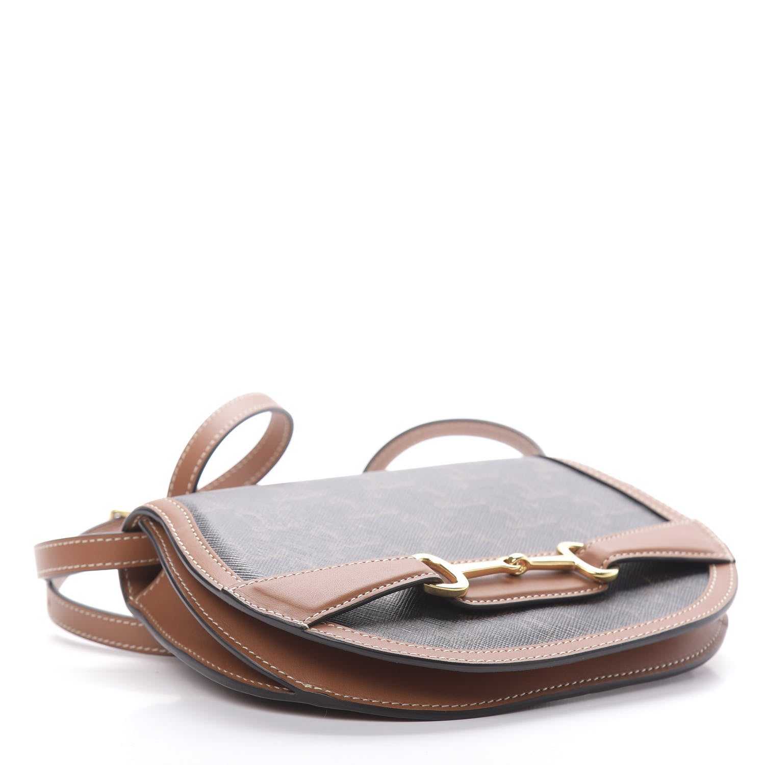 Celine Triomphe Canvas Small Crecy Bag Tan 4 of 12