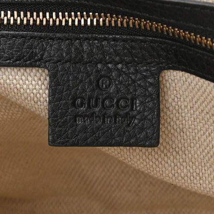Gucci Pebbled Calfskin Medium Soho Chain Shoulder Bag Black 6 of 10