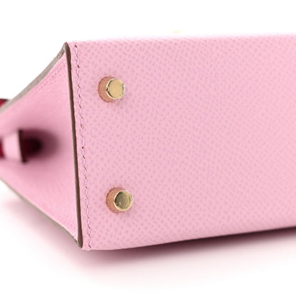 Hermes Epsom Horseshoe Mini Kelly Sellier 20 Mauve Sylvestre Rose Mexico 8 of 12