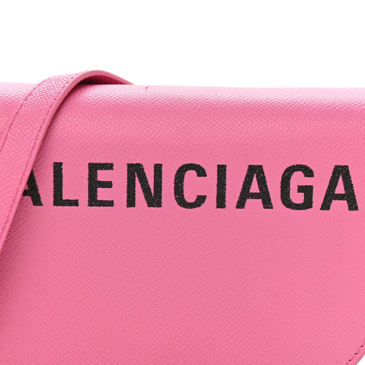 Balenciaga Signature Grained Calfskin Logo Print Ville Day Bag XS Rose Bubblegum Black 9 of 14