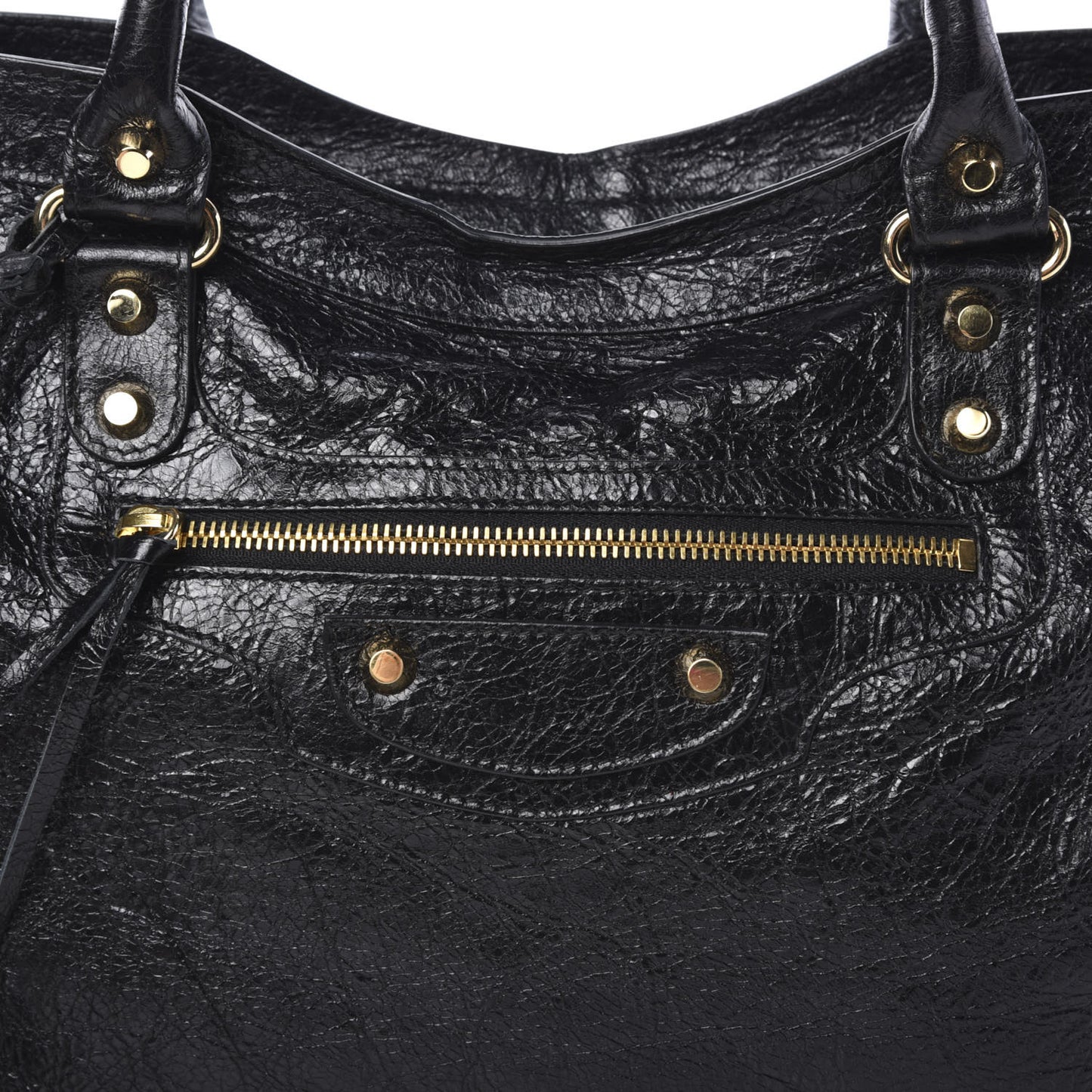Agneau Classic Gold Hardware City Black