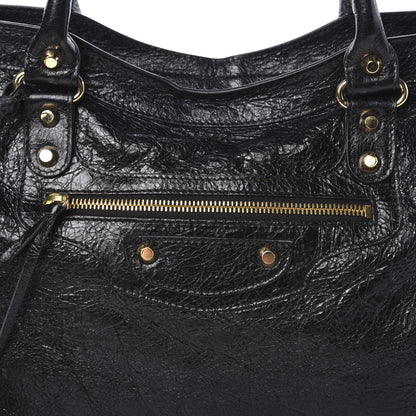 Balenciaga Agneau Classic Gold Hardware City Black 7 of 9