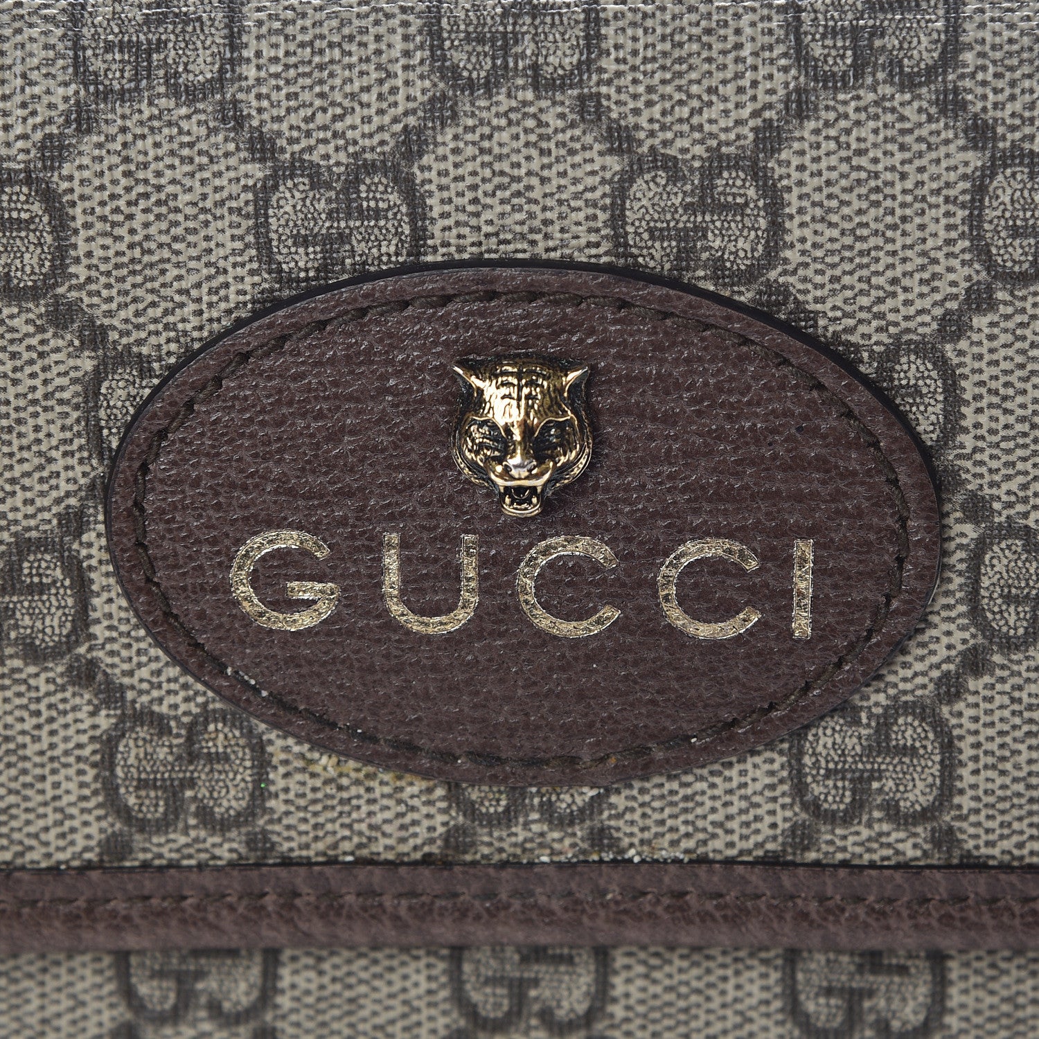 Gucci GG Supreme Monogram Neo Vintage Web Belt Bag Brown 12 of 15